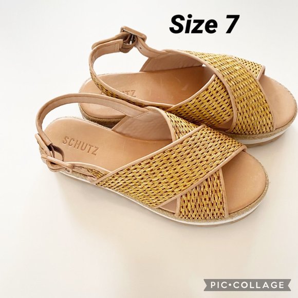 Schutz Woven Platform Espadrille - Picture 10 of 16